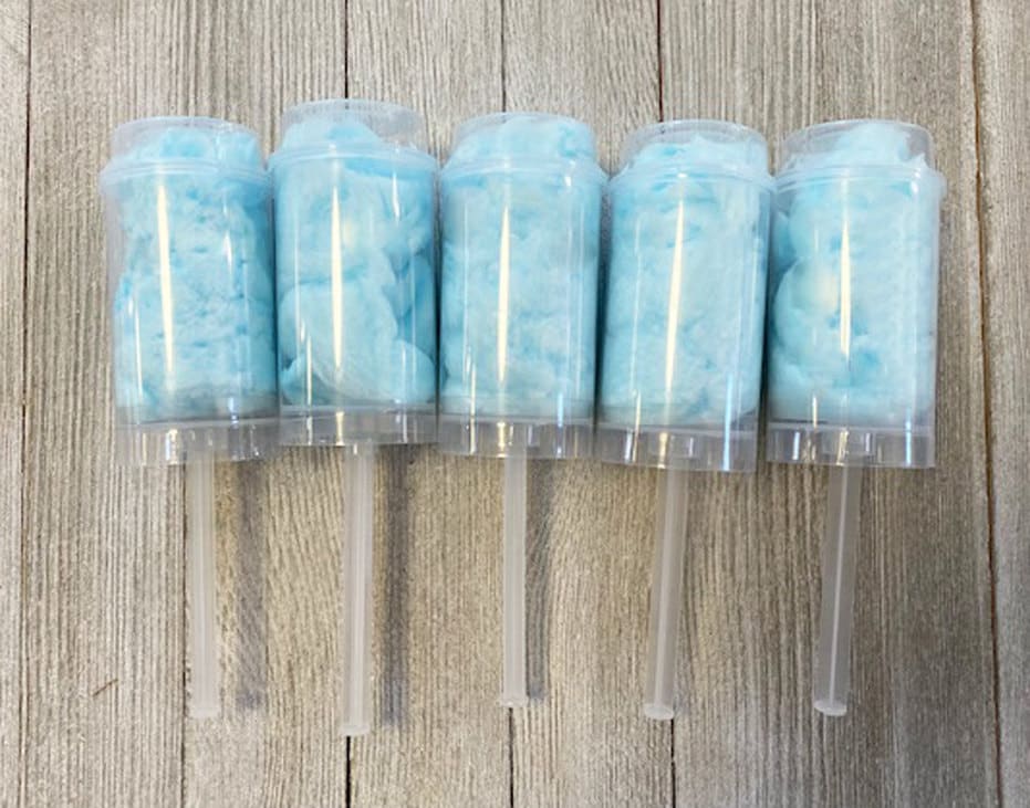 Cotton Candy Push Pop Party Favors 6 Cotton Candy Push Pops Etsy