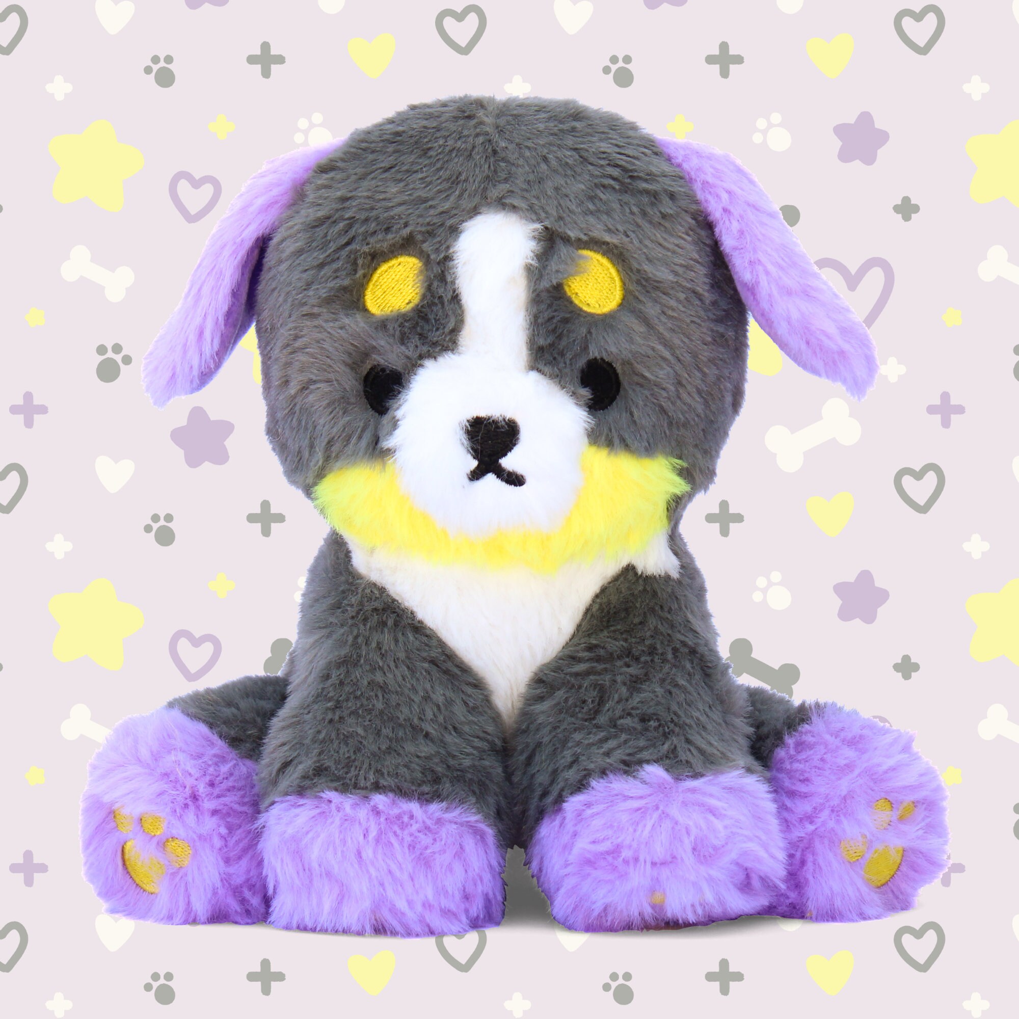 Nebula the Colorful Puppy Plushie Etsy
