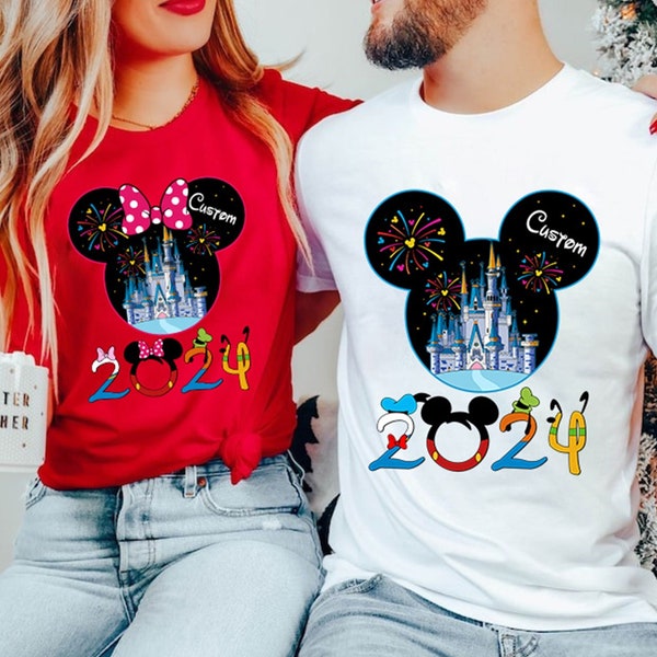 Personalized Disneyland Family Trip 2024 shirt, Disneyland 2024 Vacation Shirts, Mickey Minnie Family Trip Tee, Disneyland Matching Shirts