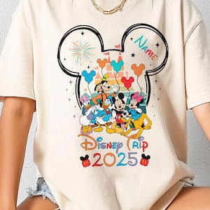 Disneyland Trip Matching Shirt, Family Vacation 2025 Shirt, Custom Family Matching Tee, Magical Kingdom Shirt, Mickey Minnie Family Shirt