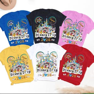 Mickey Minnie Disneytrip Matching Shirt, Custom Name Mickey And Friends Shirt, Family Matching Couple Shirt, Disneyland Family Trip Shirt