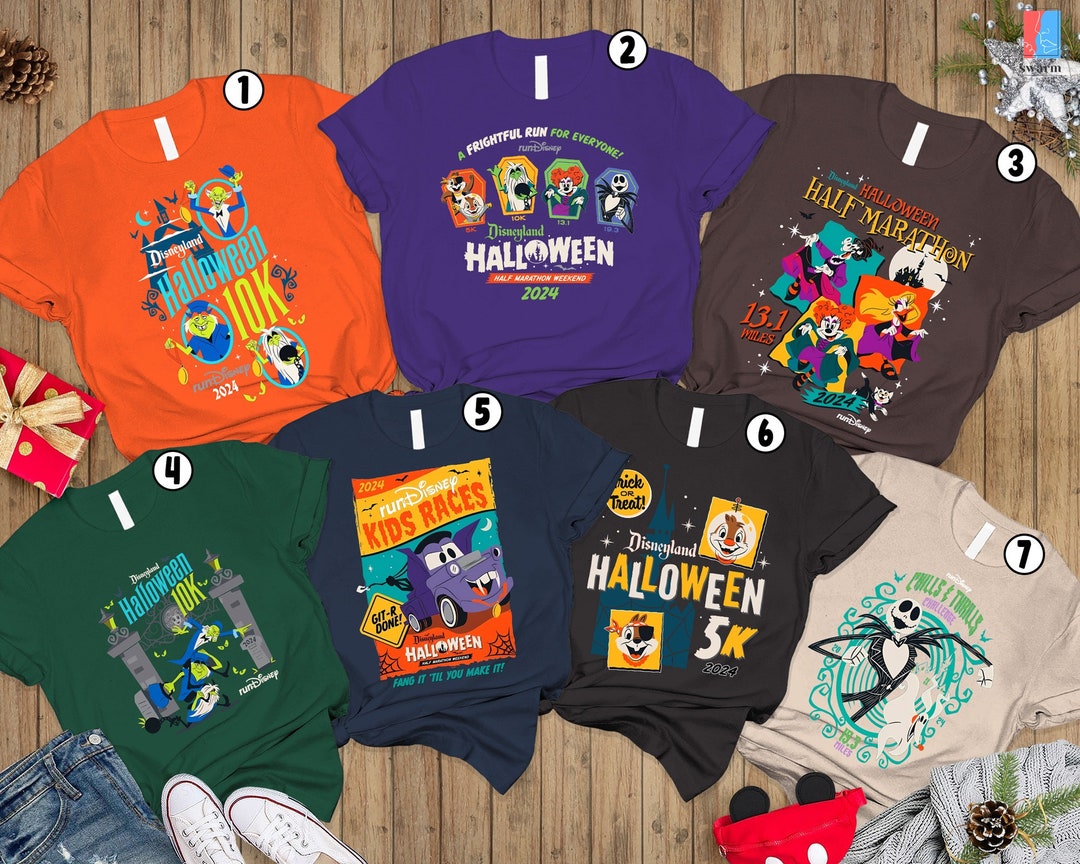 Rundisney Disneyland Halloween Half Marathon Weekend 2024 Tshirt