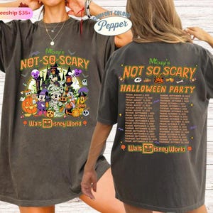 Mickey&#39;s Not So Scary Halloween Party 2025 Shirt, Mickey And Friends Halloween Shirt, Disneyland Halloween Family Trip Shirt, Magic Kingdom