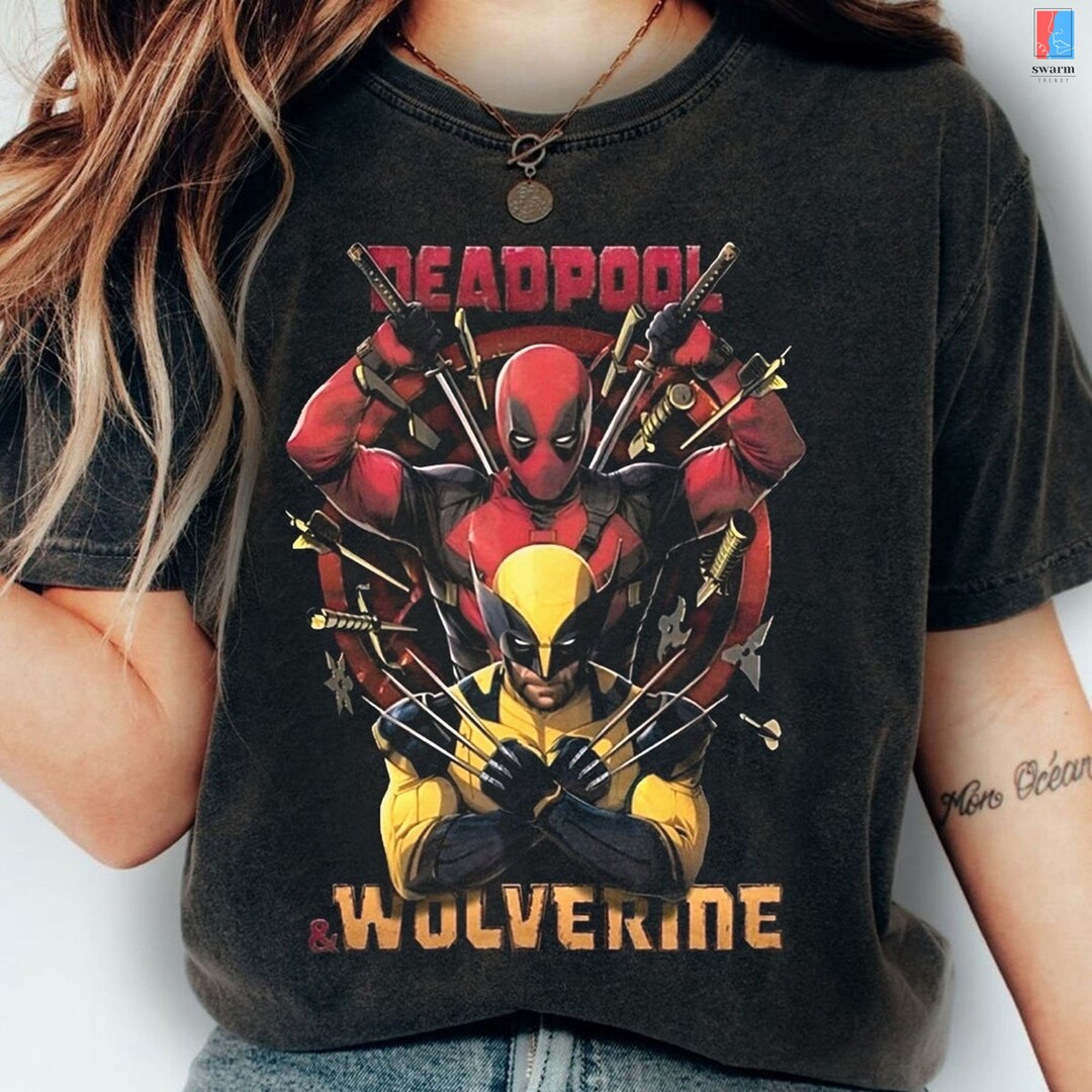 Deadpool and Wolverine Tshirt, Deadpool 3 Movie Shirt, Deadpool