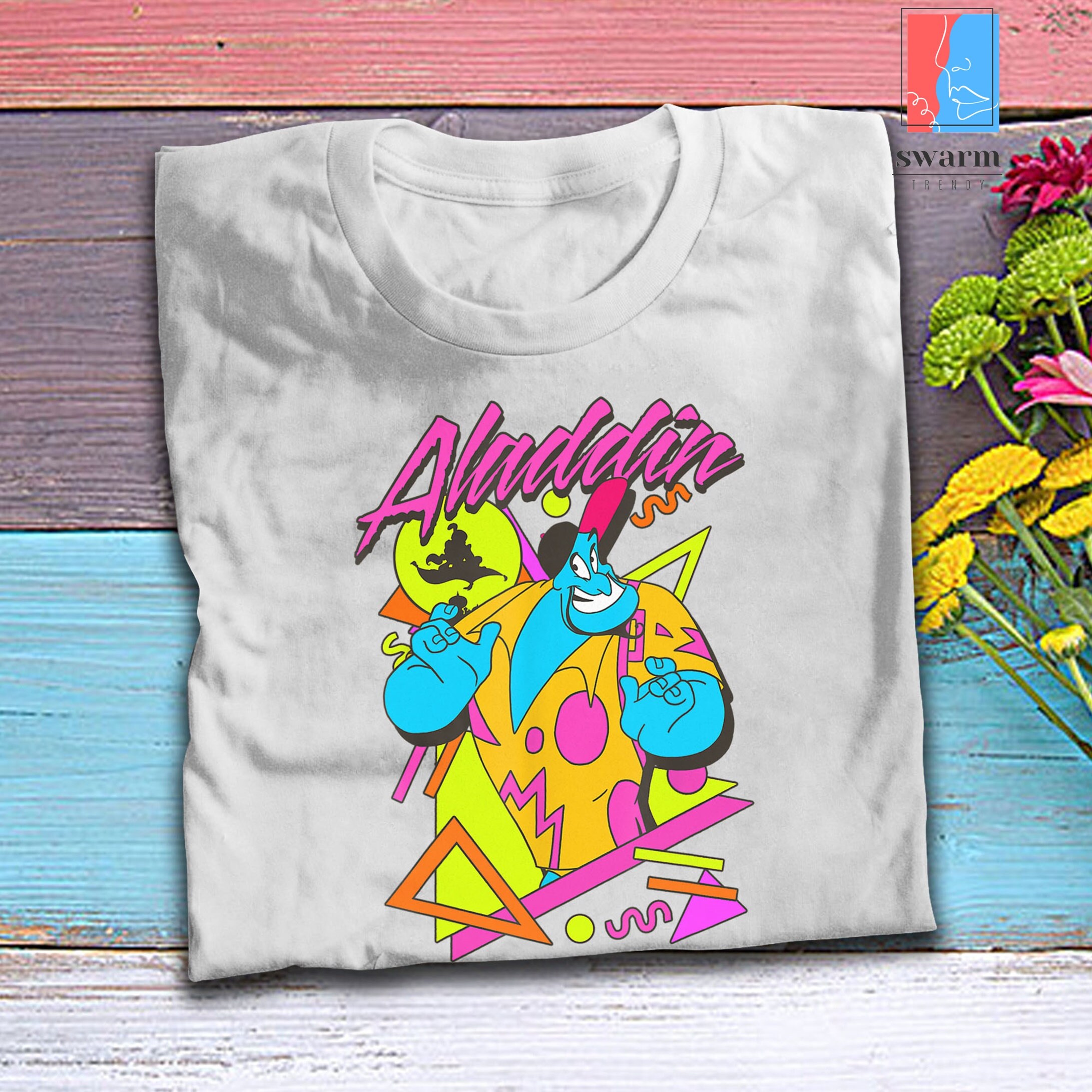 Aladdin T-shirt Aladdin Genie Retro Shirt Shirt Birthday - Etsy Norway