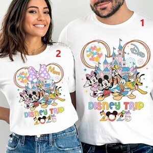 Custom Disneytrip Family Matching Shirt, Disneyland Castle 2025 Shirt, Disneyland Family 2025 Trip Shirt, Disneyland Family Vacation Shirt