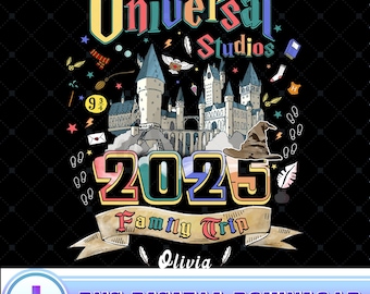 Personalized Universal Studios Spring Break 2025 PNG, Universal Studios Trip 2025, Universal Studios, Family Matching Trip, Digital Download