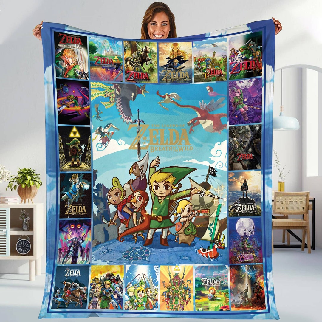 The Legend of Zelda Fleece Blanket Tears of the Kingdom Blanket Zelda