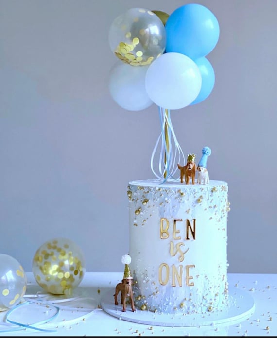 Mini Confetti Balloon Cake Topper Arch Garland Birthday - Etsy