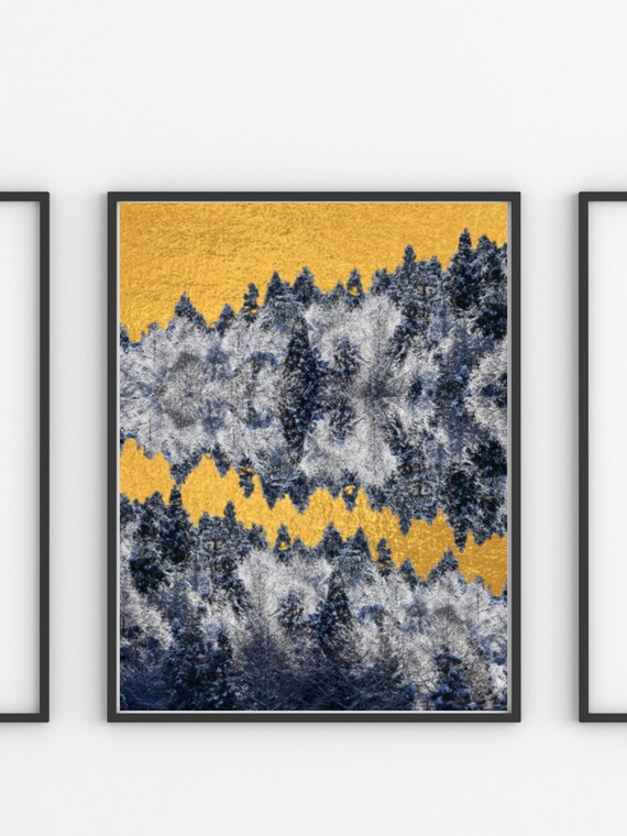Silver and Gold Wall Art Digital Print Only Ideal for 18 W X Etsy