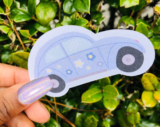 Matte Pastel Purple Bug Sticker