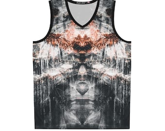 Aimodipsis Abstract Print Basketball Jersey | All-Over Print Tank