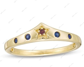 Op Wonder geïnspireerde stapelbare trouwring voor dames - verlovingsring trouwring in chevronstijl - dunne band jubileumcadeau bandring