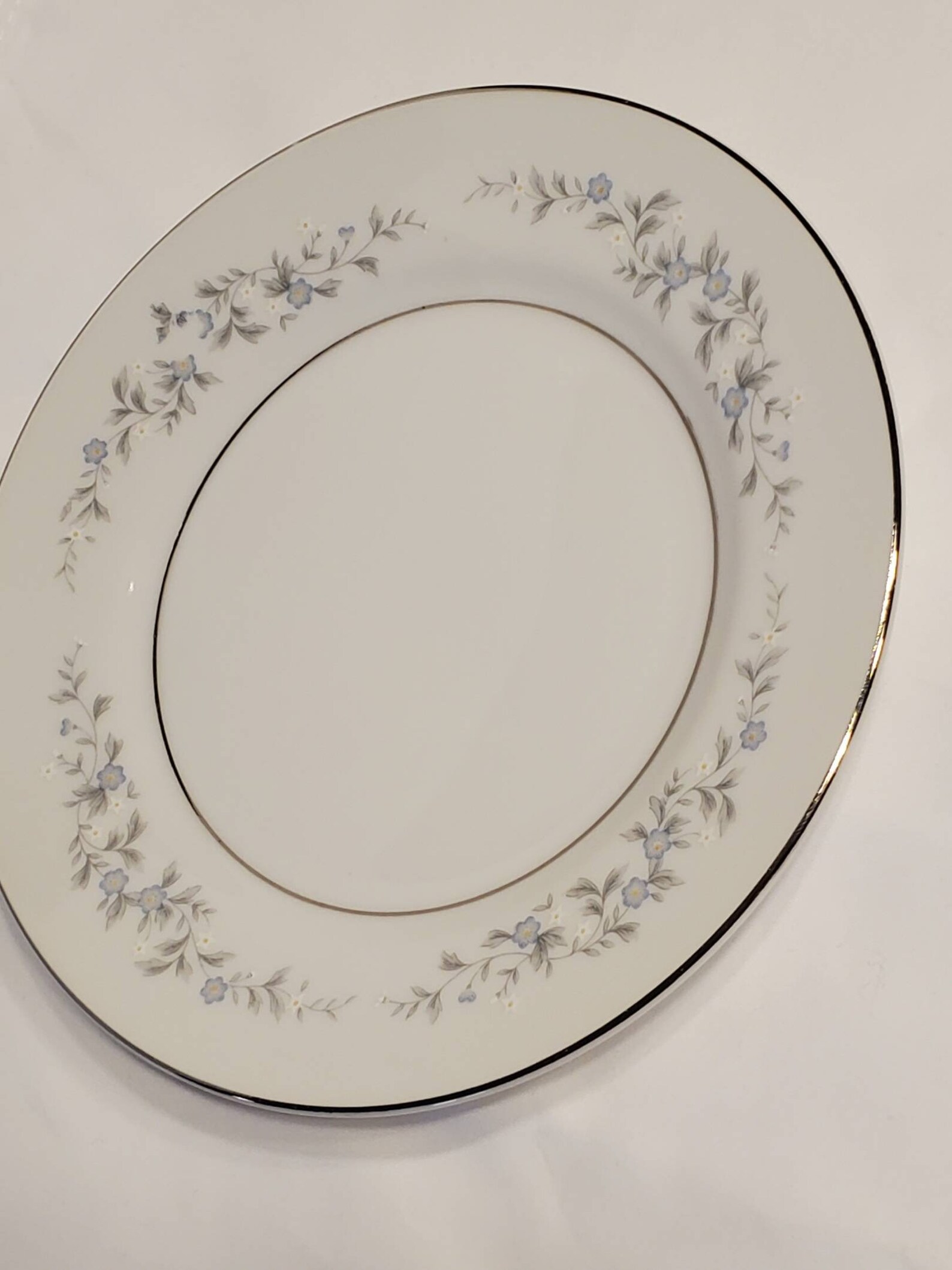 Me Not Japan China 6 1/4 Bread Plate Blue Made Etsy