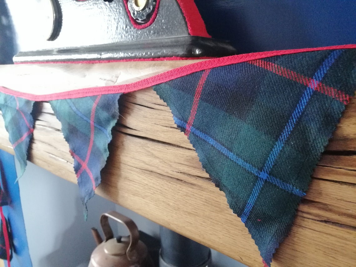 Tartan Bunting Scottish Bunting Rustic Bunting Etsy UK