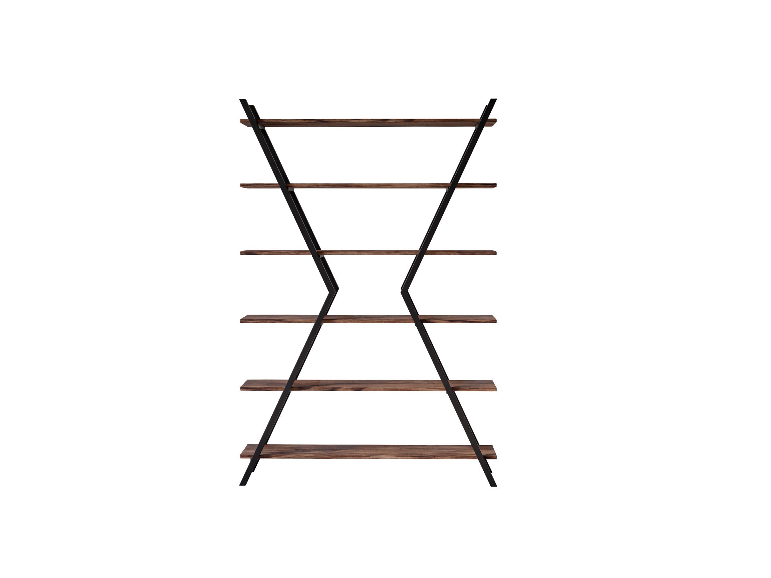 Modern XShaped Bookcase Industrial Bookcase Indsutrial Etsy