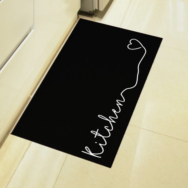 Non-Slip Based Washable Decorative Kitchen Rug / Mat