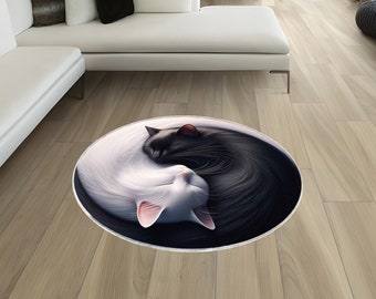 Non Slip Washable Cats Area Rug Kitchen Living Room Bath Laundry decor / Mat