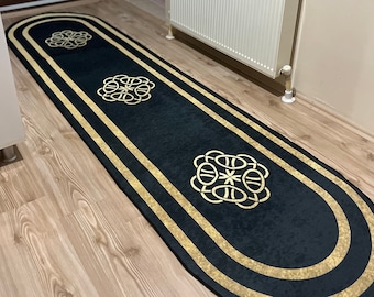 Halkfri mycket lång halllöpare entrématta trappmatta
