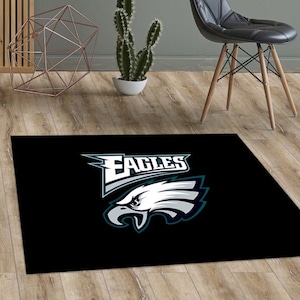 Philadelphia Eagles Area Rug Football Lover Gift Kids Room Decor Floor Mat