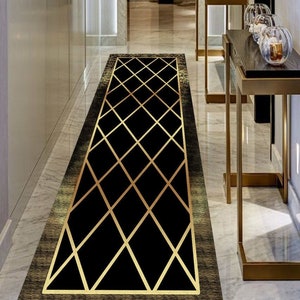 Non-Slip Washable Decorative Very Long Hallway Stairs Runner Large Small Door Mat Rug