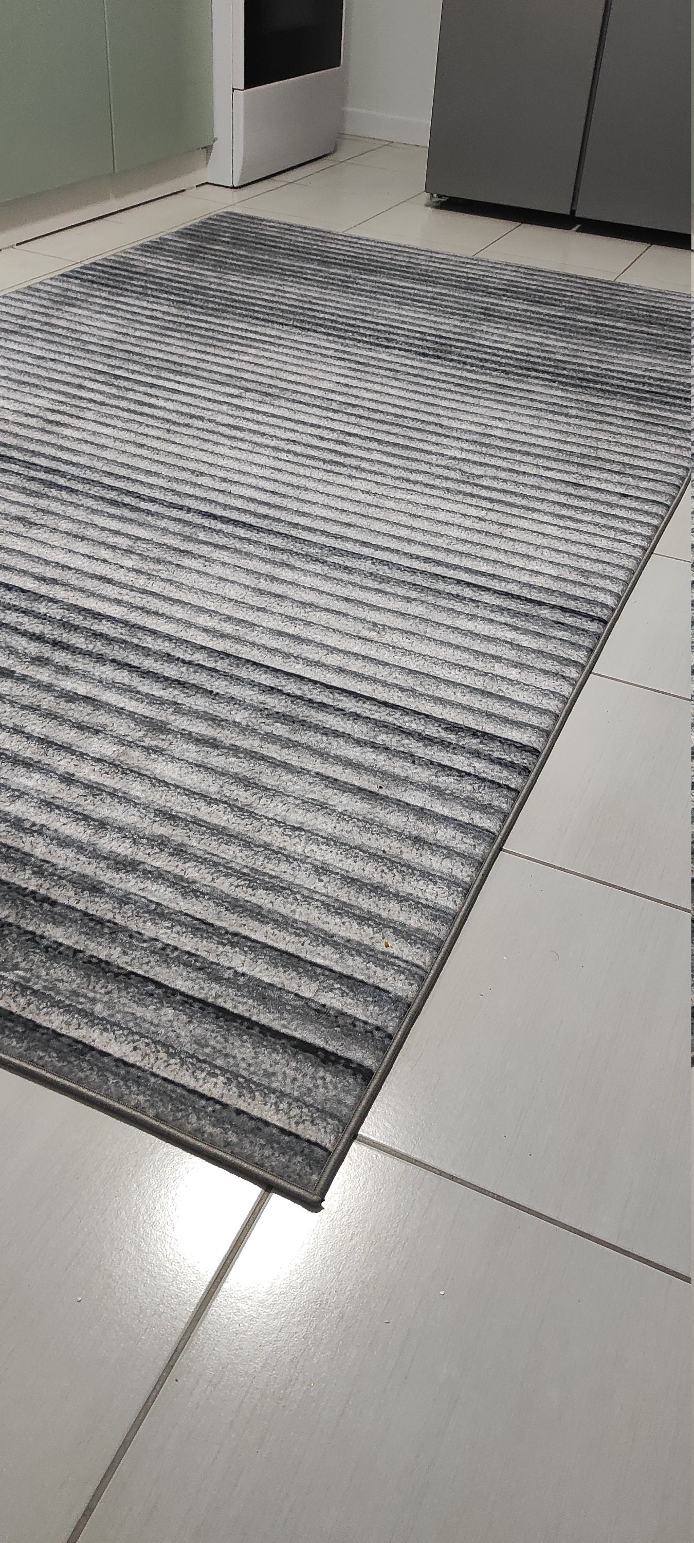 Shades of Gray Kitchen Rug Dining Room Mat Entryway Runner Etsy