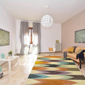Retro Area Rug Living Room Decor Non Slip Colourful Floor Mat, Carpet image 9