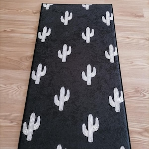 Non-Slip Cactus Kitchen Decor Runner Rug Mat