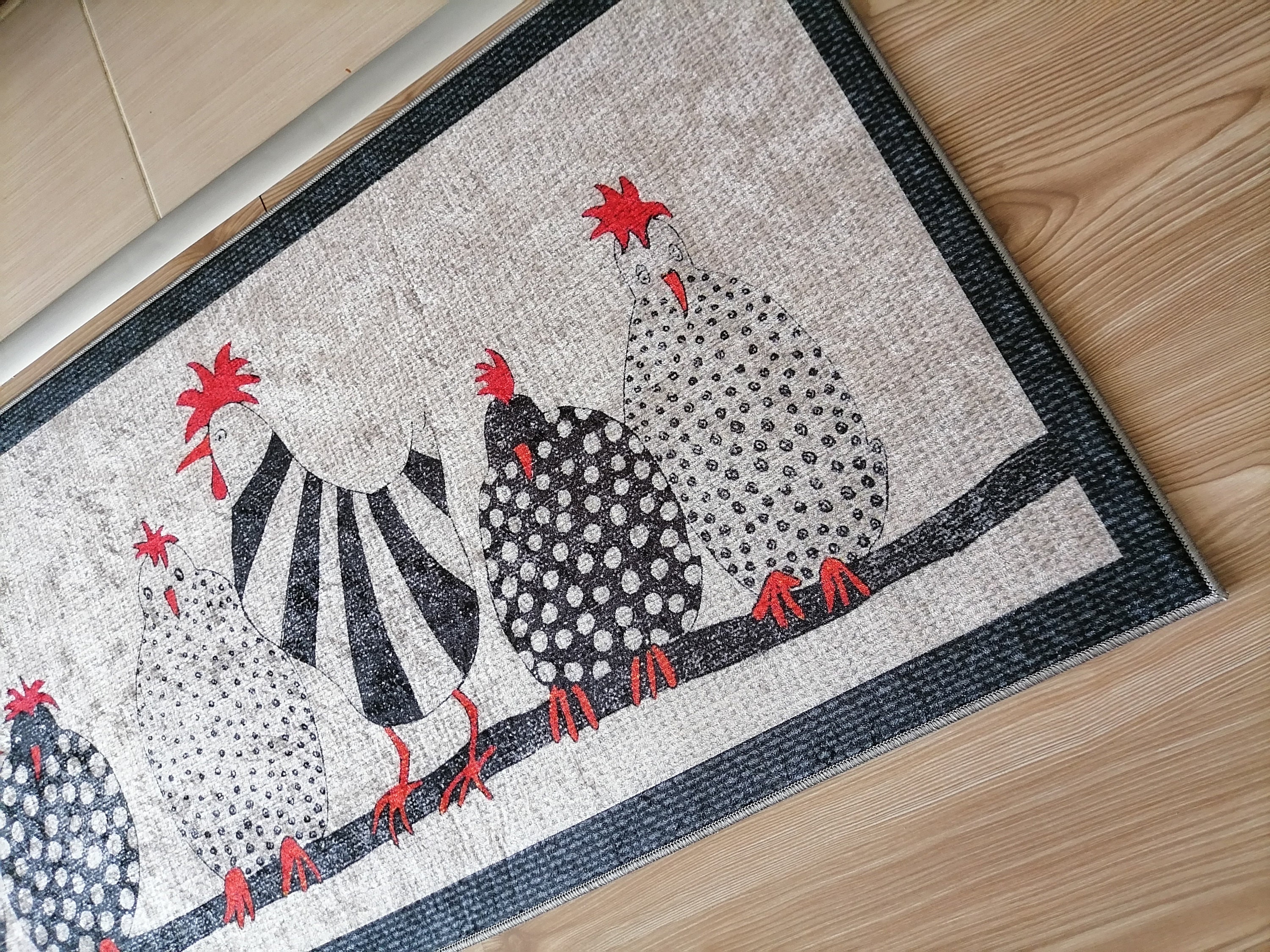 Hen Rug Chicken Rug Kitchen Dining Room Decoration Mothers Day Gift, Chicken ...