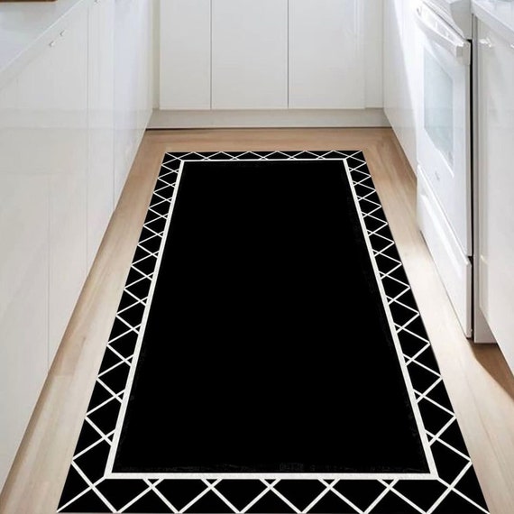 Kitchen Dining Room Runner Rug / Mat Non-Skid Machine Washable