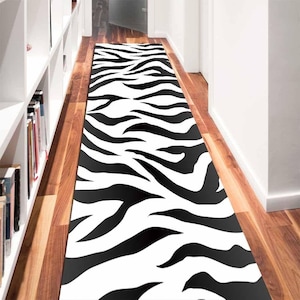 Non-Slip Tiger Pattern Runner Very Long Area Rug Large Hallway Mat
