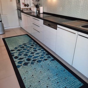 Fish Pattern Kitchen Rug Laundry Dining Room Area Runner Mat