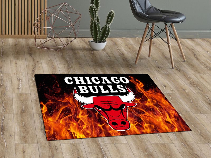 Chicago Bulls Rug - Etsy