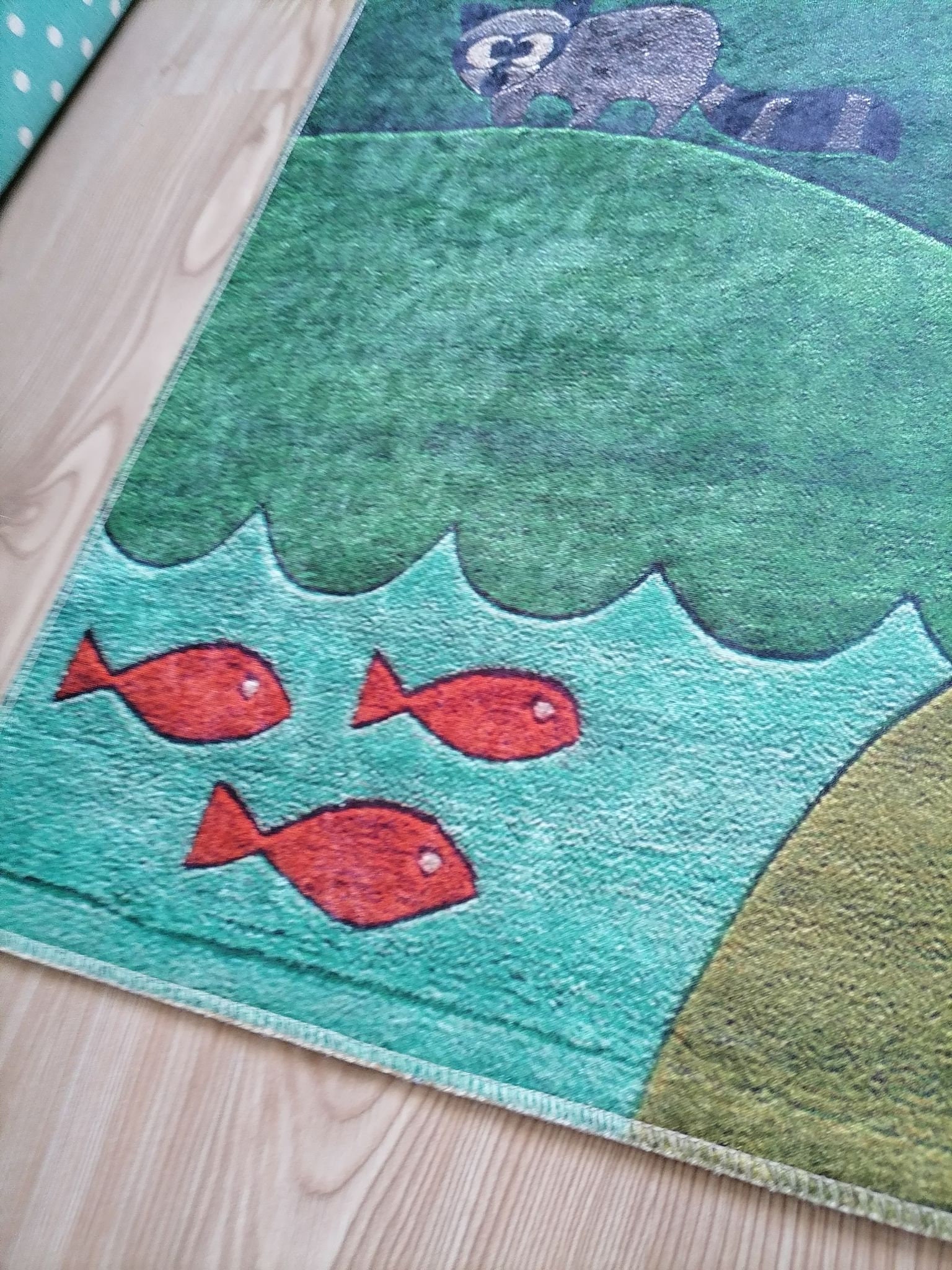 Camp Patterned Kids Room Washable Play Rug / Mat Etsy