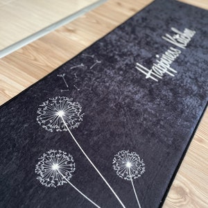 Non Slip Machine Washable Happiness Kitchen Mat / Rug