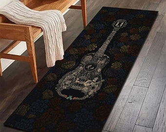 Guitar decor music room decoration rug mat