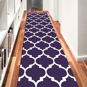 Non-Slip Moroccan Rug Very Long Hallway Runner Large Small Door Mat