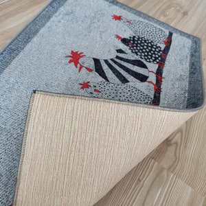Hen Rug Hen Farmhouse Rug Chicken Kitchen Area Mat Dining Room Runner Non-skid ...