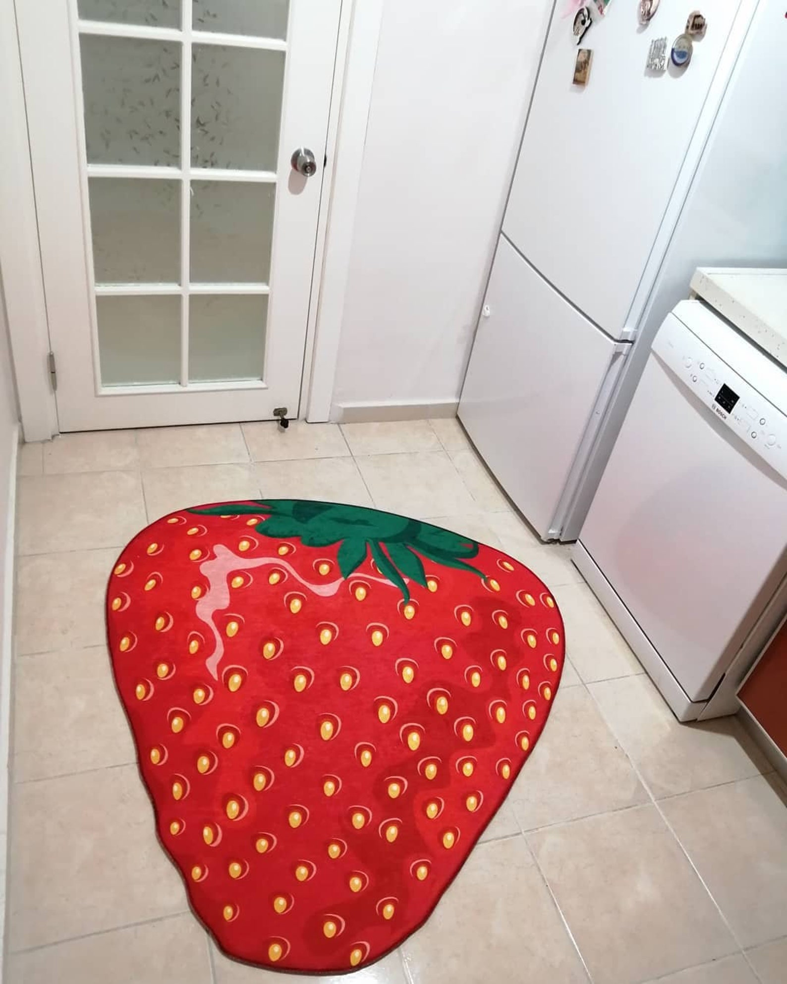 Strawberry Kitchen Rug Non Skid Runner Carpet Mat Etsy