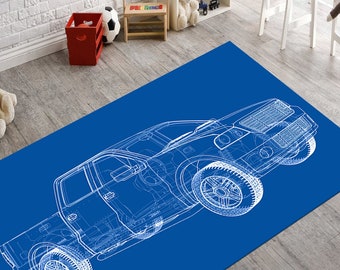 Designer Pickup Non Slip Living Room Area Floor Rug / Mat Inspired carpet