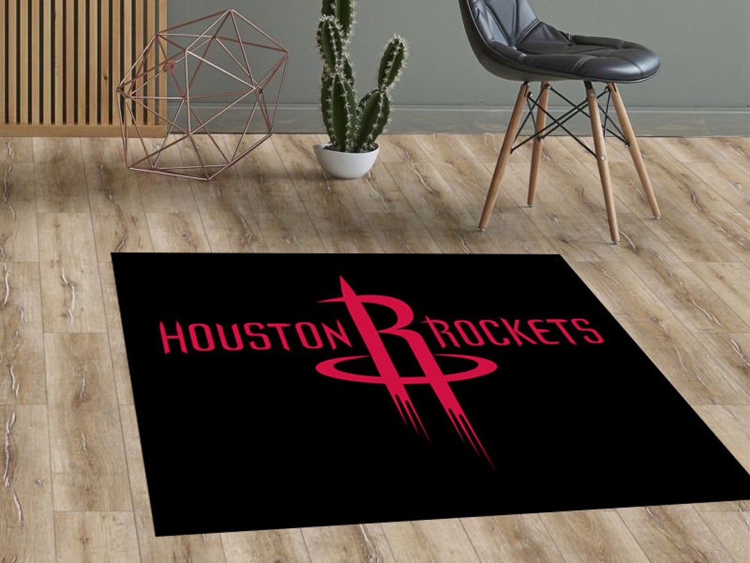 Houston Rockets Logo Area Rug Basketball Lover Gift Kids Room Decor ...