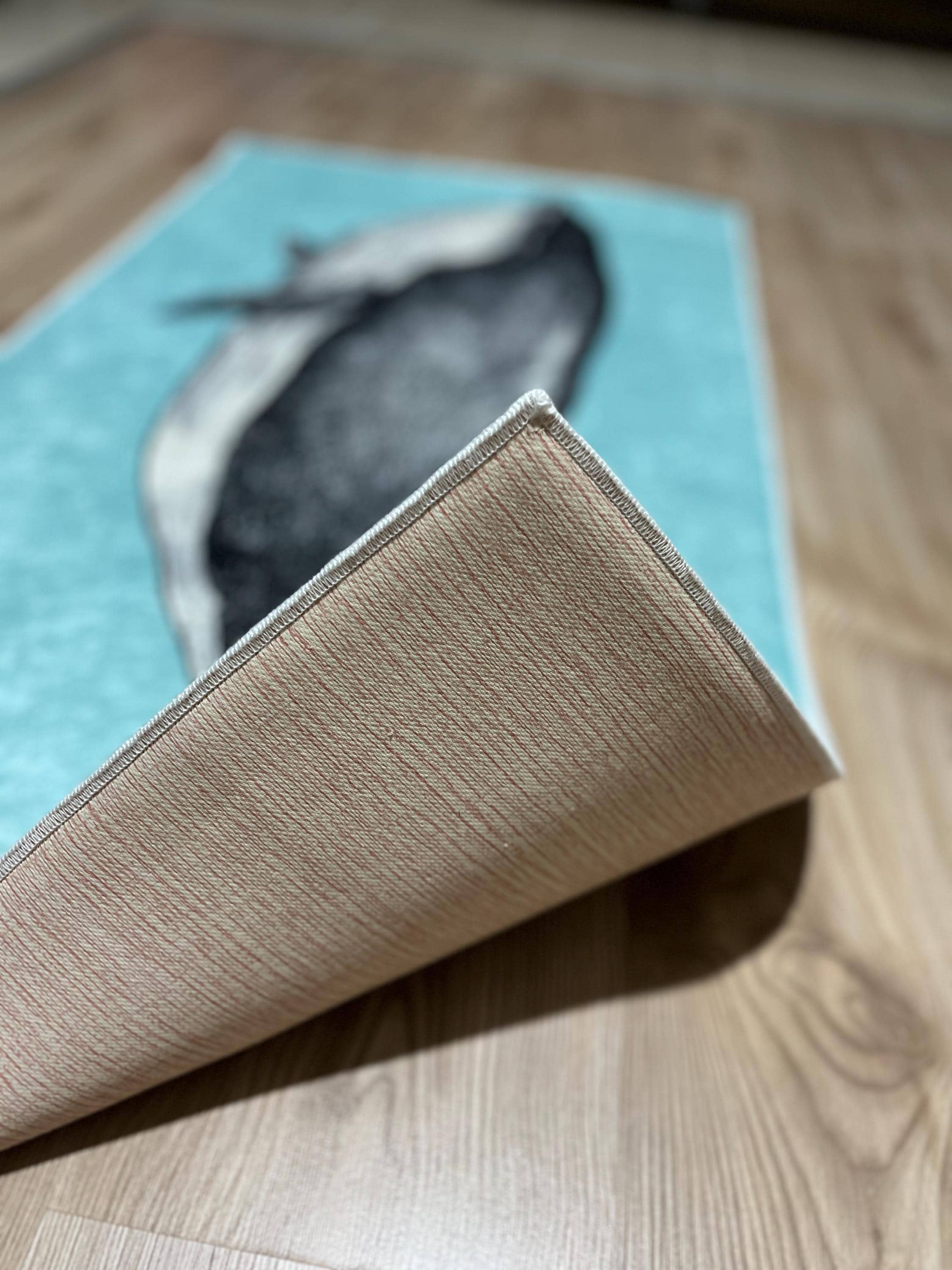 Tappetino Da Bagno Antiscivolo Per Bambini | Motivo Balena | Gomma Resistente | 75x35 Cm - Foto 5