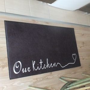 Non-Slip Washable Our Kitchen Runner Rug Mat Dining Room Runner
