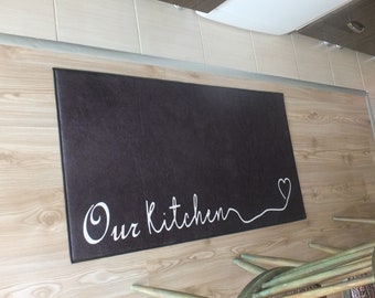 Non-Slip Washable Our Kitchen Runner Rug Mat Dining Room Runner