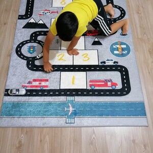 Road and Hopscotch Kids Play Rug / Nursery Mat image 5