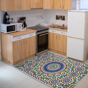 Moroccan Area Rug Runner Non Slip Washable Kitchen Floor Mat Hallway Runner Entryway Carpet