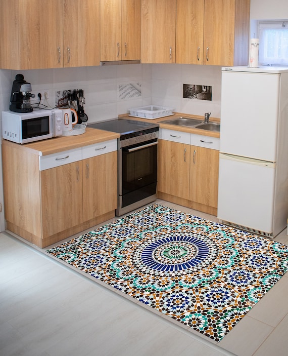 Moroccan Area Rug Runner Non Slip Washable Kitchen Floor Mat Hallway Runner Entryway Carpet