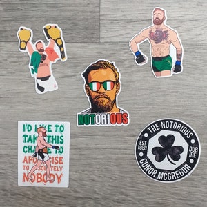 MMA Sticker Fighter Decal,Sports Stickers,Laptop Drawing Conor Macgregor Sticker Conor McGregor Imposing Walk Aesthetic Vinyl Decal UFC