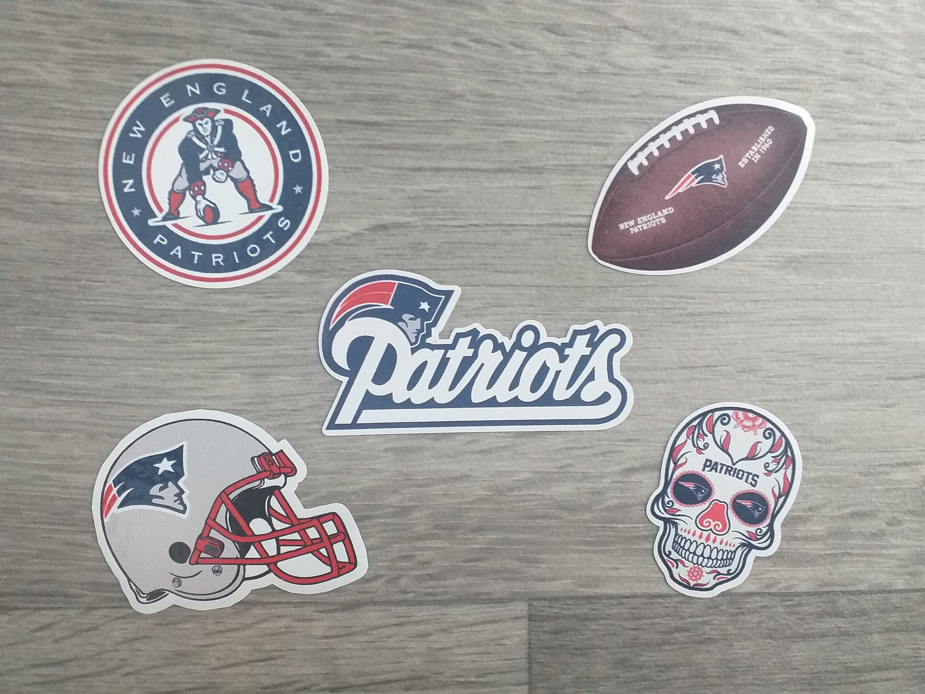 New England Patriots NFL Vinyl Sticker Pack. Water Bottle Etsy