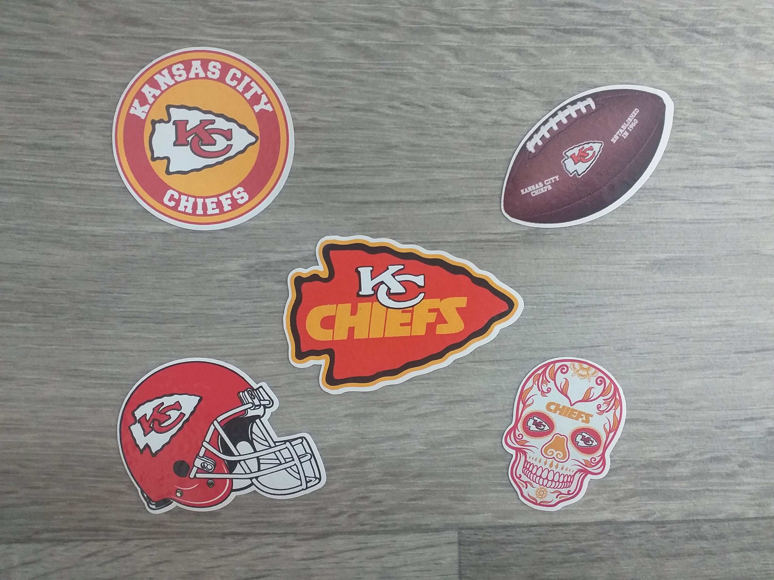 Kansas City Chiefs NFL Vinyl Sticker Pack. Water Bottle Etsy
